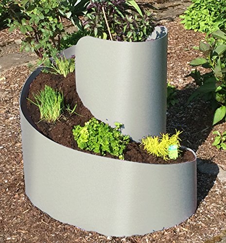 Große Kräuterspirale Kräuterbeet Kräuterschnecke Kräuterturm Hochbeet steingrau