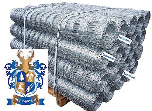 50m BEST4FORST Wildzaun Forstzaun Weidezaun Drahtzaun Knotengeflecht 125/13/15