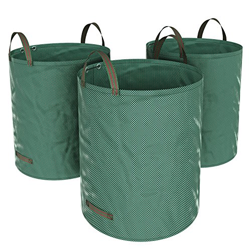 Songmics 3x Gartensack 272L Gartenabfallsack Polypropylen-Gewebe (PP) GTS272L