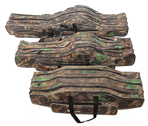 Angeltasche Rutentasche Rutenfutteral Angelkoffer Anglertasche Tasche (Tasche3fach) (130cm Länge)
