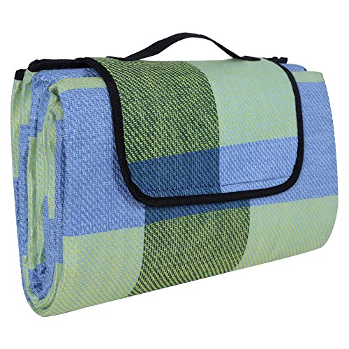 Songmics 195 x 150 cm Wasserdichte Picknickdecke Campingdecke Stranddecke Mit Tragegriff GCM50C