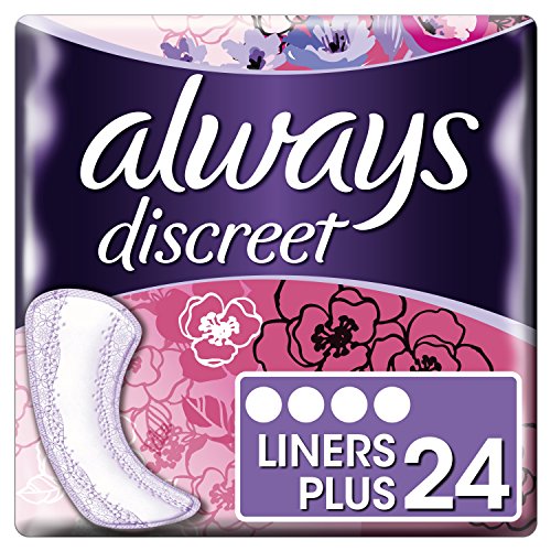 Always Discreet Inkontinenz Slipeinlagen Plus bei Blasenschwäche, 2er Pack (2 x 24 Stück)