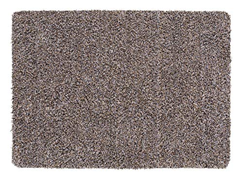 andiamo Schmutzfangmatte Sauberlaufmatte Fußmatte - Indoor/Outdoor Matte - waschbar, in 4 Farben erhältlich, Farbe:Beige, Größe:50 x 80 cm