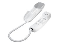 Gigaset DA210 Telefon - Schnurgebundes Telefon / Schnurtelefon - Stummschaltung / Mute - Analog Telefon - weiß