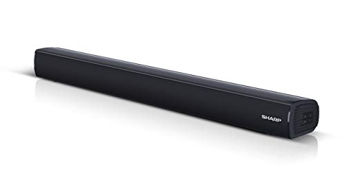 SHARP HT-SB106 2.0 Mini-Bluetooth-Soundbar mit HDMI ARC/CEC und 110W Gesamtleistung,  65 cm, Schwarz