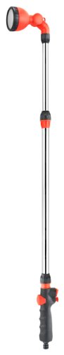 Cornat Gießbrause mit Teleskopstiel, 2-K-Kunststoff, 49-91 cm Stiel/Vollstrahl - Sprühnebel/Gießstab / Stabbrause/Garten Bewässerung / FLOR89756