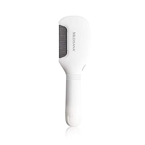 Medisana LC 870 elektrischer Läusekamm, mit LED-Licht, Kamm gegen Kopfläuse und Nissen für eine gesunde Kopfhaut, auch für Tiere - 41019