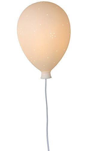 Lucide Balloon-Wandleuchte Kinderzimmer-Weiß, Keramik, E14, 25 W, White, 20 x 13 x 28 cm
