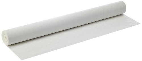 Papstar Tischtuchrolle / Papiertischtuch weiß (1 Rolle) mit Damastprägung, 50 x 1 m, robust, umweltfreundlich, für Gastronomie, Feste oder Haushalt, #12542