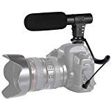 Kameramikrofon, Shotory-Video Aufnahme mikrofon Professionelles externes Hypercardioid-Mikrofon an der Kamera für Nikon Canon DSLR-Kamera/DV-Camcorder