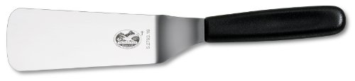 Victorinox Küchenmesser Spachtel abgekröpft schwarz Länge: 16 cm, 5.2763