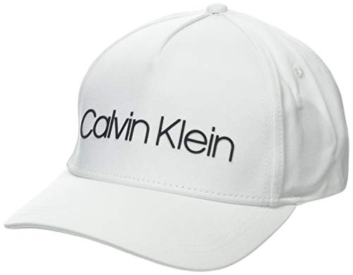 Calvin Klein Herren Sliver Contrast Trucker Baseball Cap, Weiß (Bright White 102), One Size (Herstellergröße:OS)