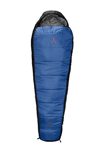 Grand Canyon Fairbanks XL - warmer Mumienschlafsack, 3-Jahreszeiten, Extrem: -21°, Unterseite wasserabweisend, bis Körpergröße 205 cm, für Camping, Outdoor, Survival, Trekking, blau, 301006