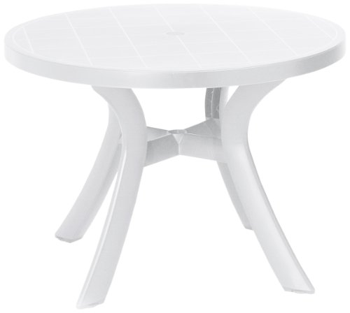 BEST 18511000 Tisch Kansas rund, Durchmesser 100 cm, weiß