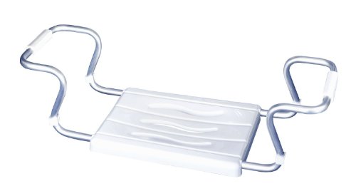 Wenko 17930100 Badewannensitz Secura Weiß - ausziehbar, 150 kg Tragkraft, Kunststoff, 55-65 x 18 x 26 cm, Weiß
