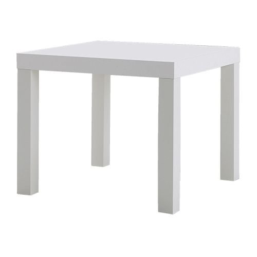 IKEA Lack Beistelltisch Weiß, Holz, White, 45 x 55 x 55 cm