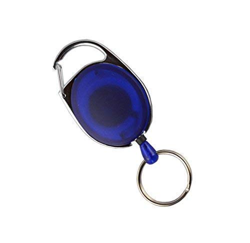 10 Stück Skipasshalter blau transparent mit Schlüsselring, Ausweishalter, Ausweisjojo, Skipassjojo, Yoyo