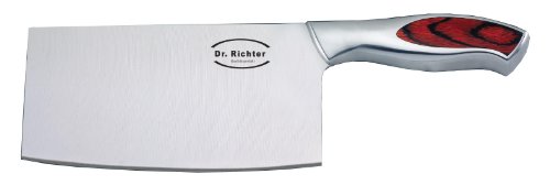 Chinesisches Kochmesser - Qualitätsprodukt von Dr. Richter (Klingenlänge: 17,5 cm, Edelstahl)