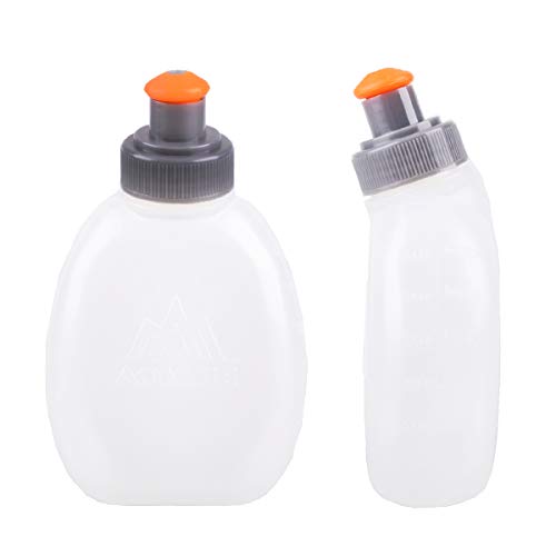 Azarxis 170/250ml BPA-freie Trinkflaschen Wasserflaschen Ersatzflaschen für Trinkgürtel, Laufen, Radfahren (170ml - 2 Stück)