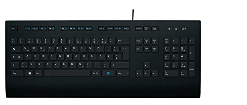Logitech K280e Tastatur (Kabelgebunden, Business-Tastatur, QWERTZ, Deutsche Layout) schwarz