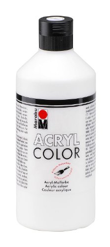 Marabu 120175070 - Acryl Color, 500 ml, weiß