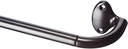 AmazonBasics - Gardinenstange für Verdunkelungsvorhänge - 224 bis 305 cm, Bronze