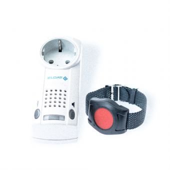 Pflegeruf-Set / Hausnotruf / Senioren-Hausalarm mit Funk-Armbandsender und QUITTIERUNGSFUNKTION