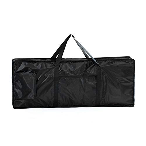 76 Tasten Keyboardtasche Wasserdichte Rucksack schwarz Reisetasche Schaumstoffpolsterung, Reiß- und Wasserfest, Verstellbar Rucksackgurte