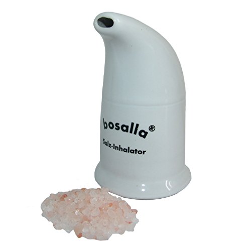 Salz Inhalator Bosalla aus Keramik gefüllt mit ca. 150 g reinem Salz Granulat