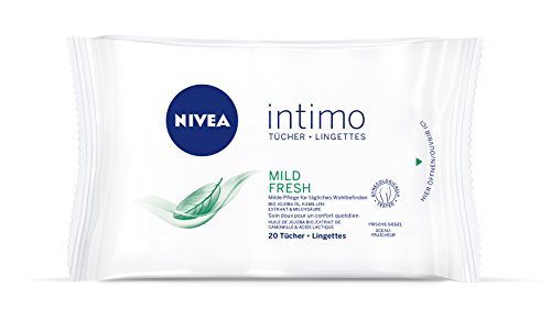 Nivea Intimo Natural Fresh Intimpflege-Tücher, 3er Pack (3 x 20 Stück)