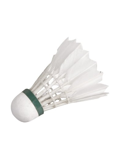 HUDORA Natur-Federbälle, 6 Stück - Federball-Set Badminton-Bälle - 76053/01
