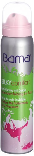 Bama Silky Comfort Fußspray, Für trockene und frische Füße, Transparentes Deo-Spray für Damen, 100 ml