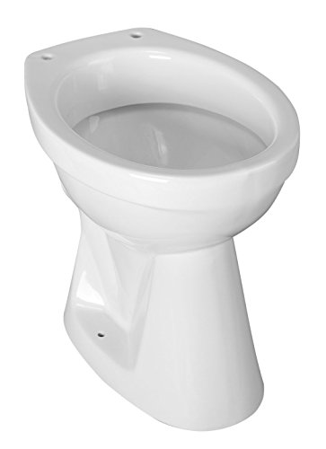 Cornat Erhöhtes Komfort Tiefspül-WC, 'Clean plus' Beschichtung, Höhe 45,5cm, weiß