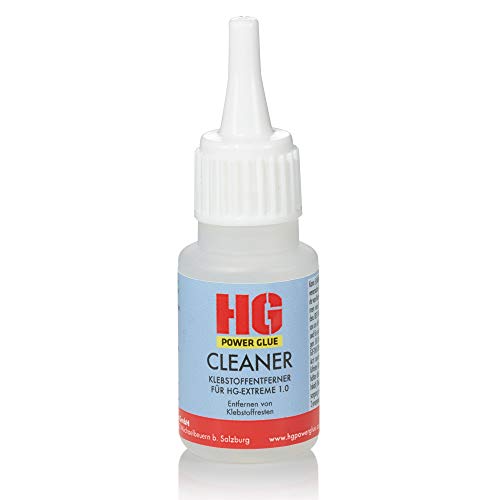 HG-Cleaner - Klebstoffentferner für starke Klebststoffe wie Industrieklebstoff, Kleber auf Cyanacrylatbasis, Sekundenkleber, Alleskleber, auch ideal zur Reinigung/Vorbehandlung von Klebestellen