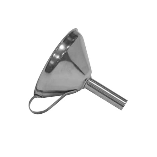 axentia Trichter aus Edelstahl - Einfülltrichter mit Henkel - Einfüllhilfe für Gläser - Metall Einfülltrichter 10 cm Durchmesser - Einfüllrohr 1,5 cm - Einfüllhilfe - Küchenzubehör