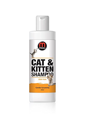 Mikki 6300237 Cat & Kitten Grooming Shampoo, Pflegendes für Katzen und Kätzchen, 250 ml, frischer Birnenduft