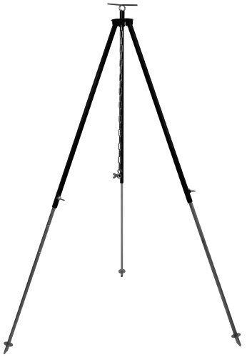 Grillplanet Dreibein Gestell für Gulaschkessel und Schwenkgrill ca. 180 cm mit Kettenhöhenverstellung durch Kettenzug