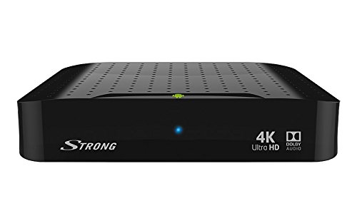 STRONG SRT 2022 Android 7.1 Ultra HD Android TV Box 4K für Media Streaming [Quad Core, HDMI, USB, LAN, WLAN, Bluetooth, Dolby Digital, H.265] - schwarz