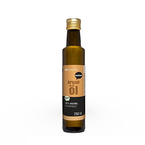 Wohltuer Bio Arganöl 250ml - Nativ gepresst und 100% rein - Natur pur (250ml) | Hautpflegeöl | Haaröl | 100% Naturkosmetik