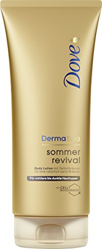 Dove DermaSpa Body Lotion Sommer Revival dunkel, 2er Pack (2 x 200 ml)