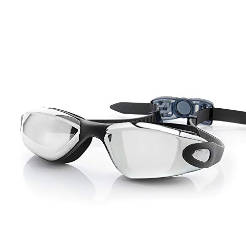 YoJetSing Schwimmbrille Swimming Goggles mit Anti Beschlag und UV Schutz geeignet für Mann, Frau und Anfänger (Schwarz)