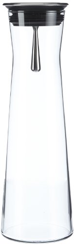 Bohemia Cristal 093 006 103 SIMAX Karaffe ca. 1100 ml aus hitzebeständigem Borosilikatglas mit praktischem Ausgießer aus Edelstahl 'Indis'