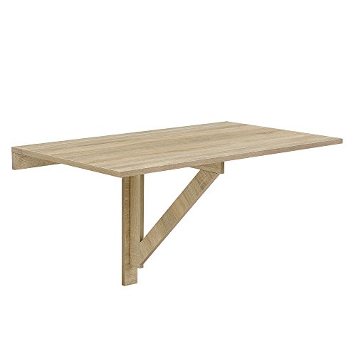 [en.casa] Klappbarer Schreibtisch 100x60x58cm Wandtisch Tisch Wandklapptisch ausklappbar