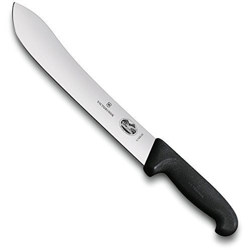 Victorinox Küchenmesser Schlachtmesser Fibrox schwarz Länge: 20 cm, 5.7403.20