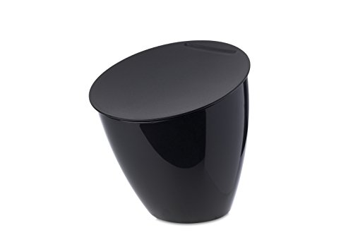 Mepal Abfallbehälter Calypso, Plastik, zwart, 17.5 x 18.4 cm, 1 Einheiten