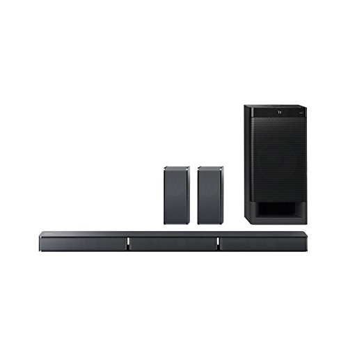 Sony HT-RT3 5.1-Kanal Soundbar (600 W Ausgangsleistung, NFC, Bluetooth, Dolby Digital, HDMI, USB, optischer Digitaleingang incl. Subwoofer und Rear Lautsprecher) schwarz