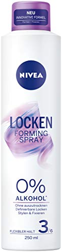 NIVEA Locken Forming Spray im 4er Pack (4 x 250 ml), Styling Spray für definierbare Locken, starkes Lockenspray