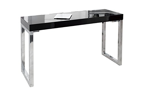 DuNord Design Laptoptisch Schreibtisch Bürotisch FOKUS hochglanz schwarz 120x40cm Laptop Tisch