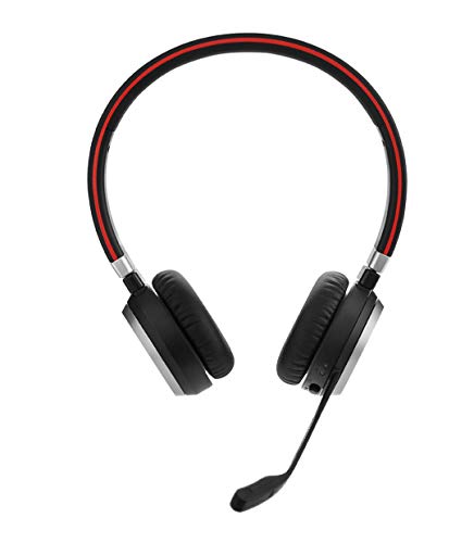 Jabra Evolve 65 MS Stereo Wireless-Bluetooth-Headset für PC/Smartphone/Tablet, telefonieren und Musik hören, Skype for Business zertifiziert