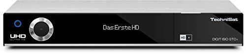 TechniSat DIGIT ISIO STC+ / Digital-Kombi-Receiver mit dreifachem Twin-Tuner für Empfang in HD und UHD - 4K, mit WLAN, Ethernet und Timeshift-Funktion, inkl. HD+ Smartcard, silber
